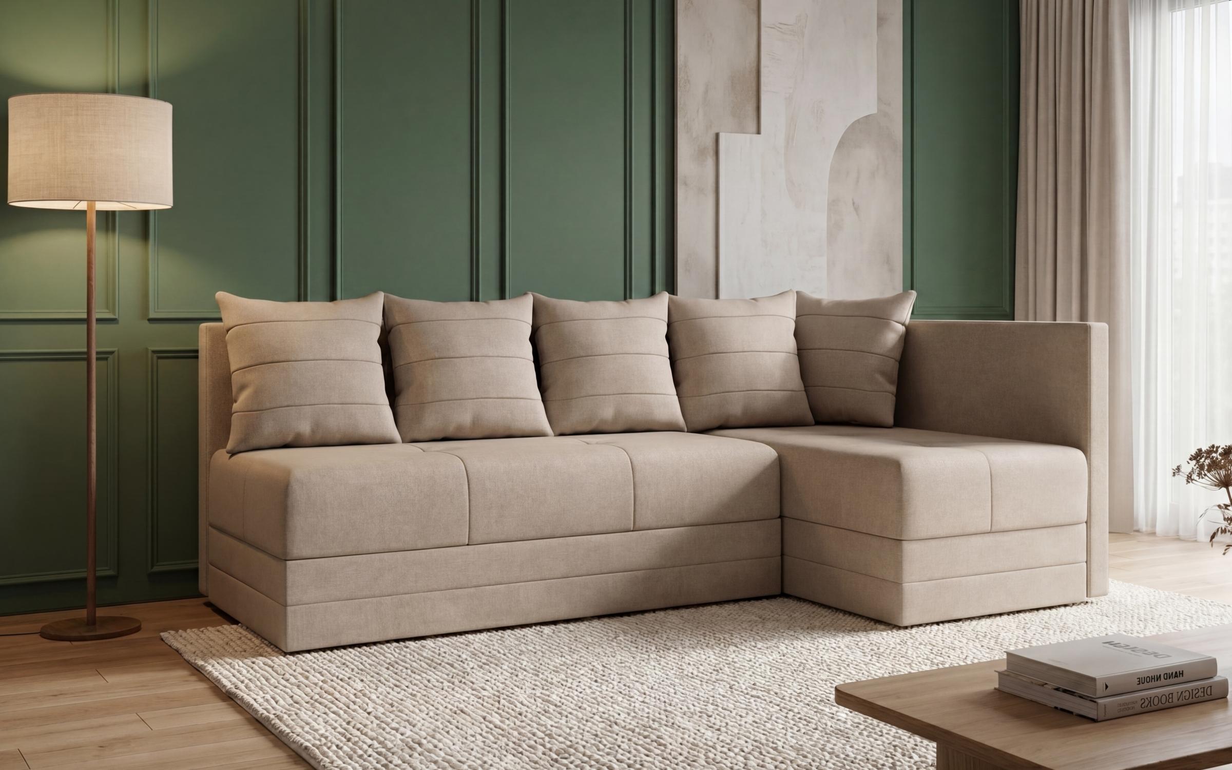 Extendable corner sofa Alora, light beige  3